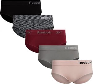 Reebok Relaxed Waistband Seamless Women’s Underwear, 5-Pack