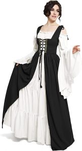 Reminisce Medieval Peasant Over Dress & Chemise Costume Set