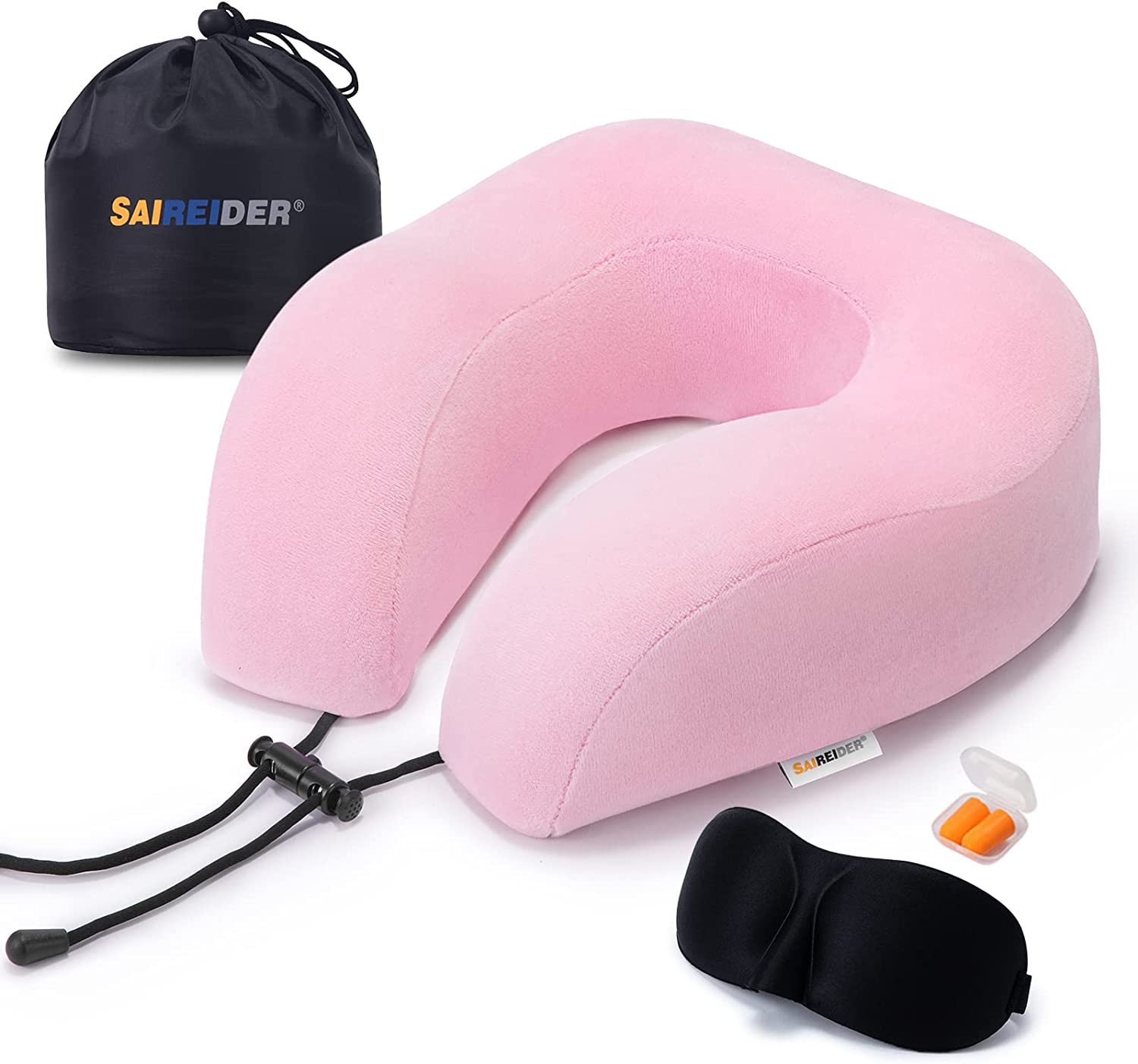 SAIREIDER Ultra Soft Zippered Neck Pillow