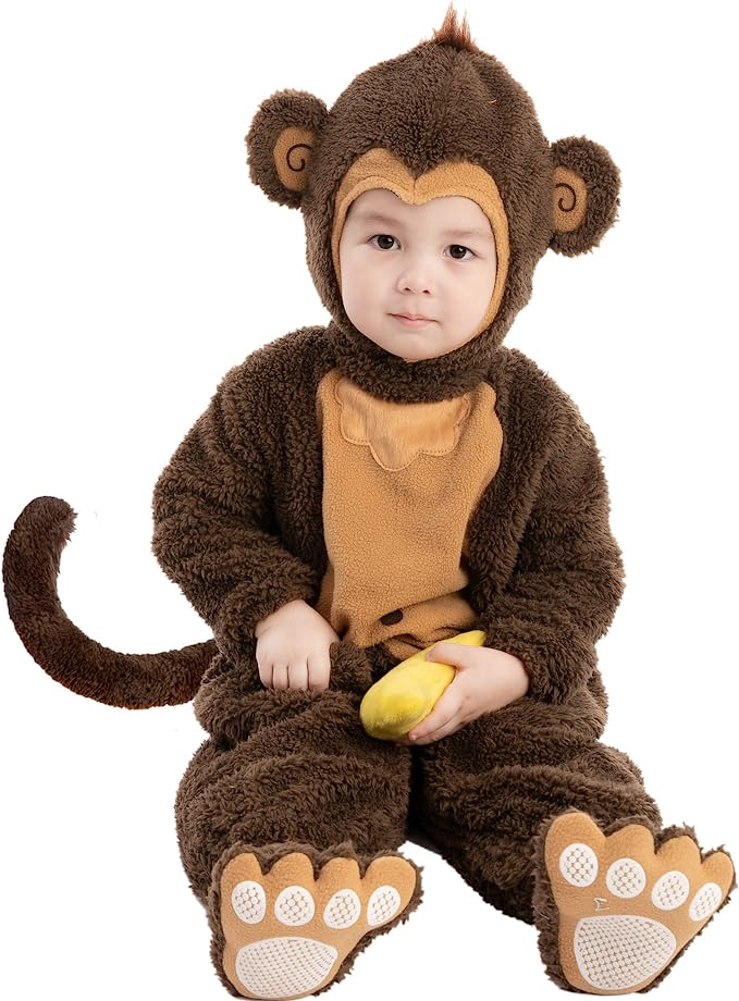 Spooktacular Creations Easy Diaper Change Monkey Baby Costume
