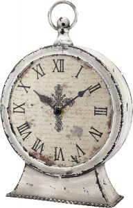 Stonebriar Vintage European Clock Mantel Decoration