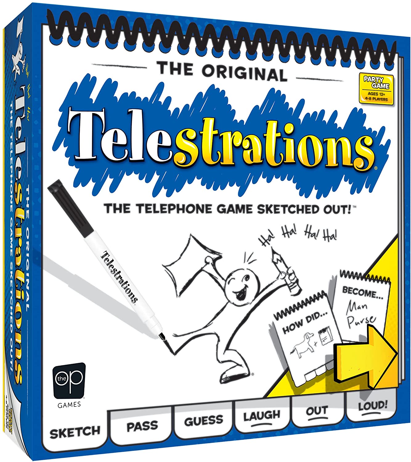 USAopoly Telestrations Party Board Game For Kids 7 & Up