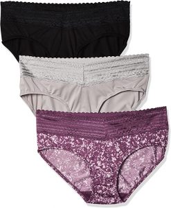 Warner’s Lace Waistband Hipster Women’s Underwear, 3-Pack