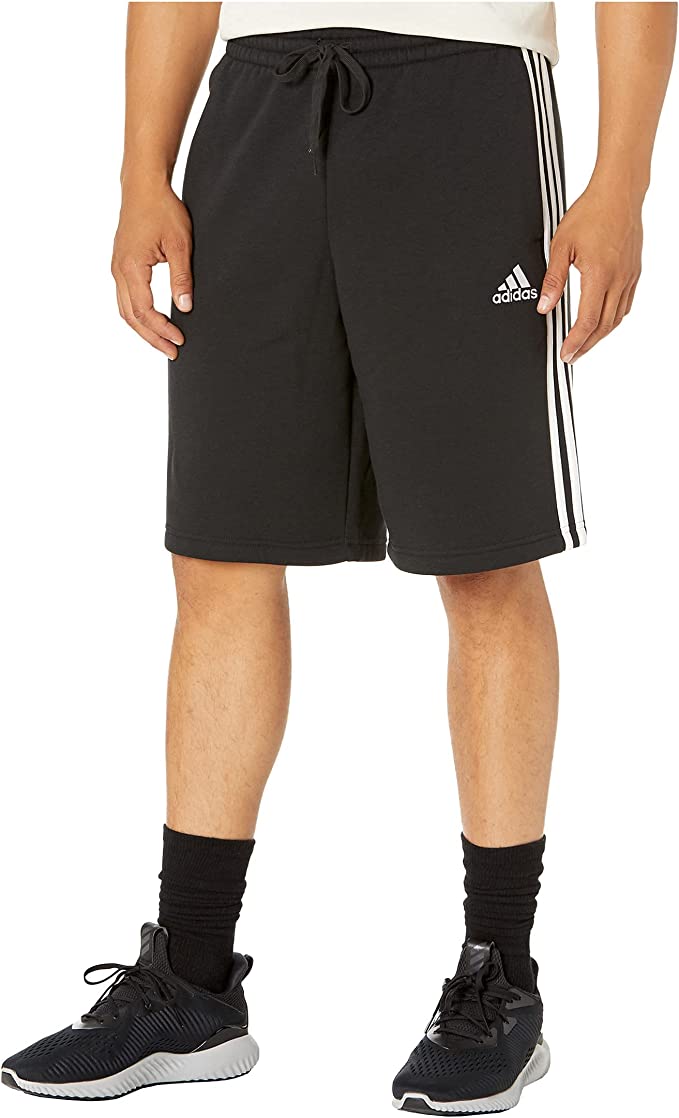 adidas 3-Stripes Drawstring Waist Men’s Fleece Shorts