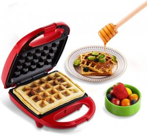 AiHom Portable Lightweight Mini Waffle Maker