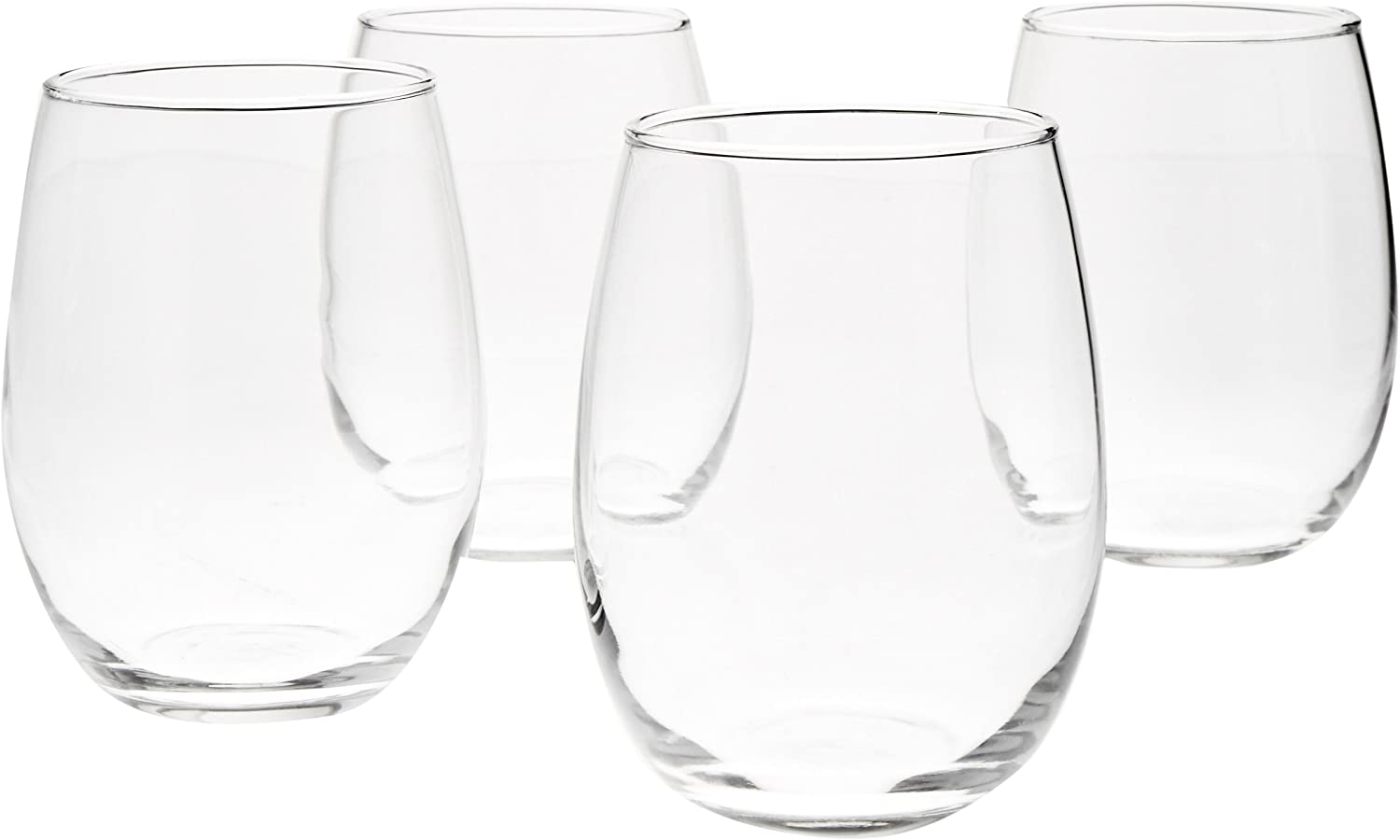 Amazon Basics Lead-Free Entertaining Wine Glasses, Set Of 4