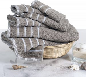 Castle Point Skin-Friendly Egyptian Cotton Bath Towels, Set Of 6