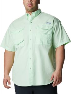 Columbia Vented Back Short-Sleeve Collared Button-Down Shirt