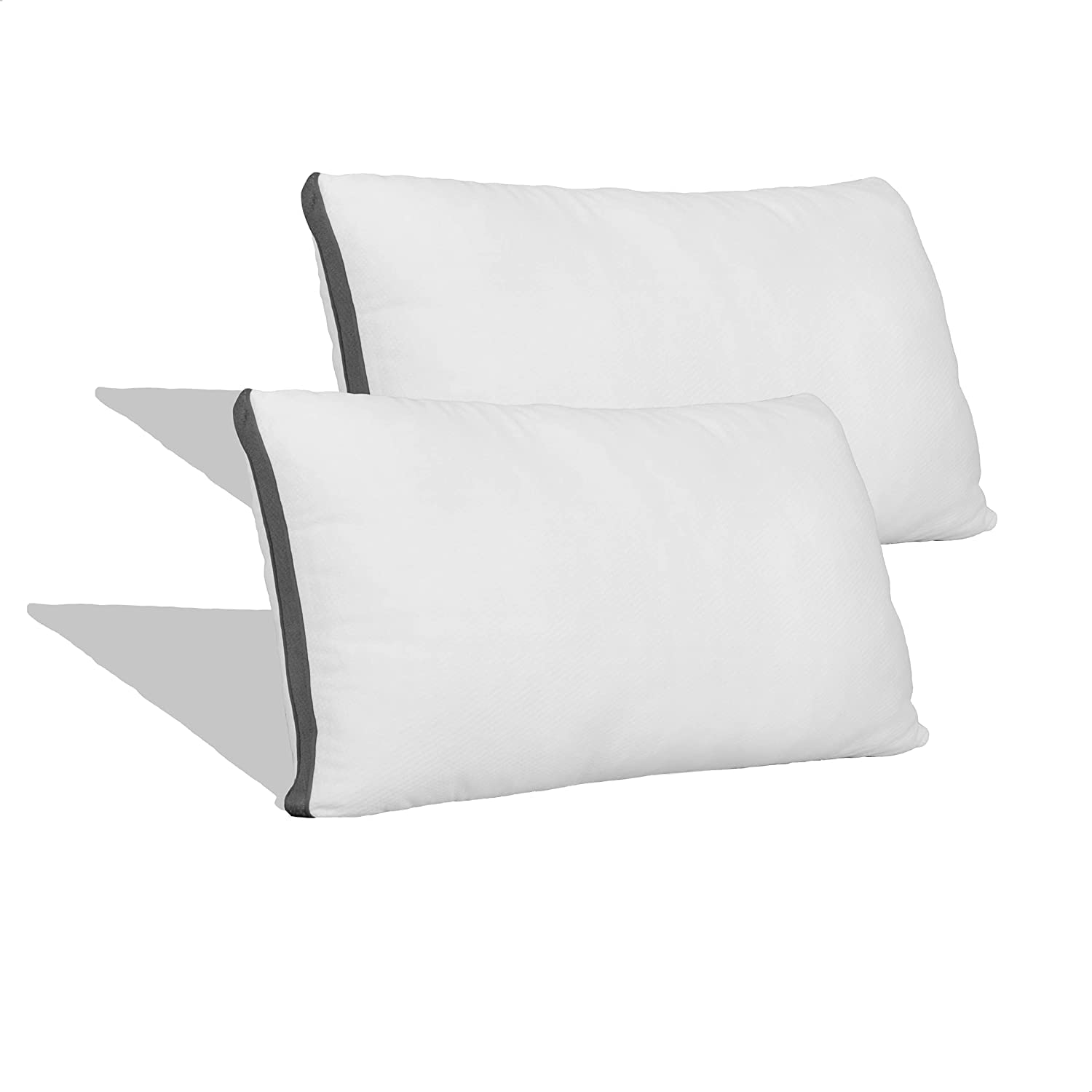 Coop Home Goods Soft Noiseless Pillow Protectors, 2-Pack