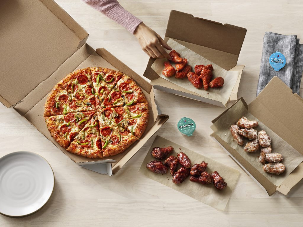 You can get Domino's Pizza for half off for a limited time