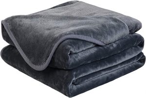 EASELAND Lightweight Fuzzy Microplush Fleece Blanket
