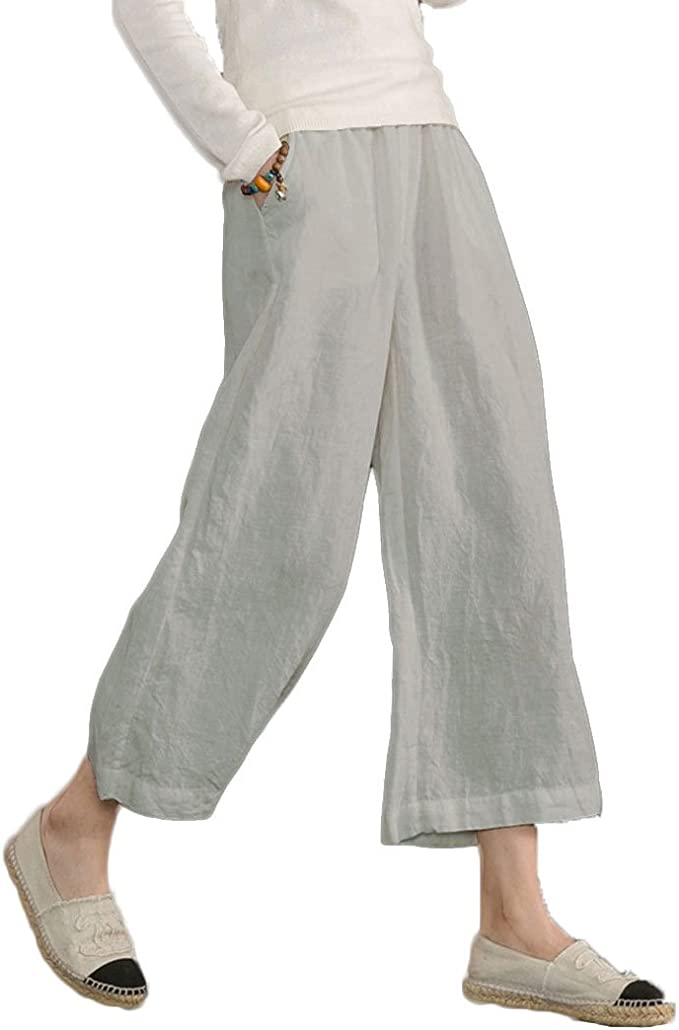 Arolina High Waist Stretch Fabric Wide-Leg Pants