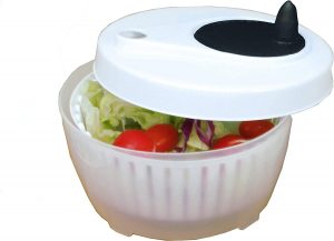 ExcelSteel High-Speed Straining Salad Spinner, 1.4-Quart