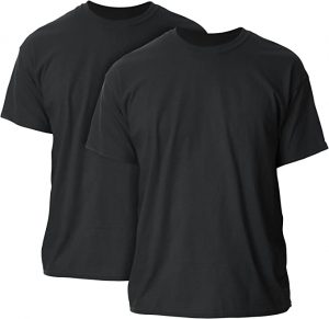 Gildan G2000 Tear-Away Label Men’s Cotton T-Shirts, 2-Pack