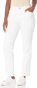 Gloria Vanderbilt Belt Loops & Tapered Leg Women’s White Pants