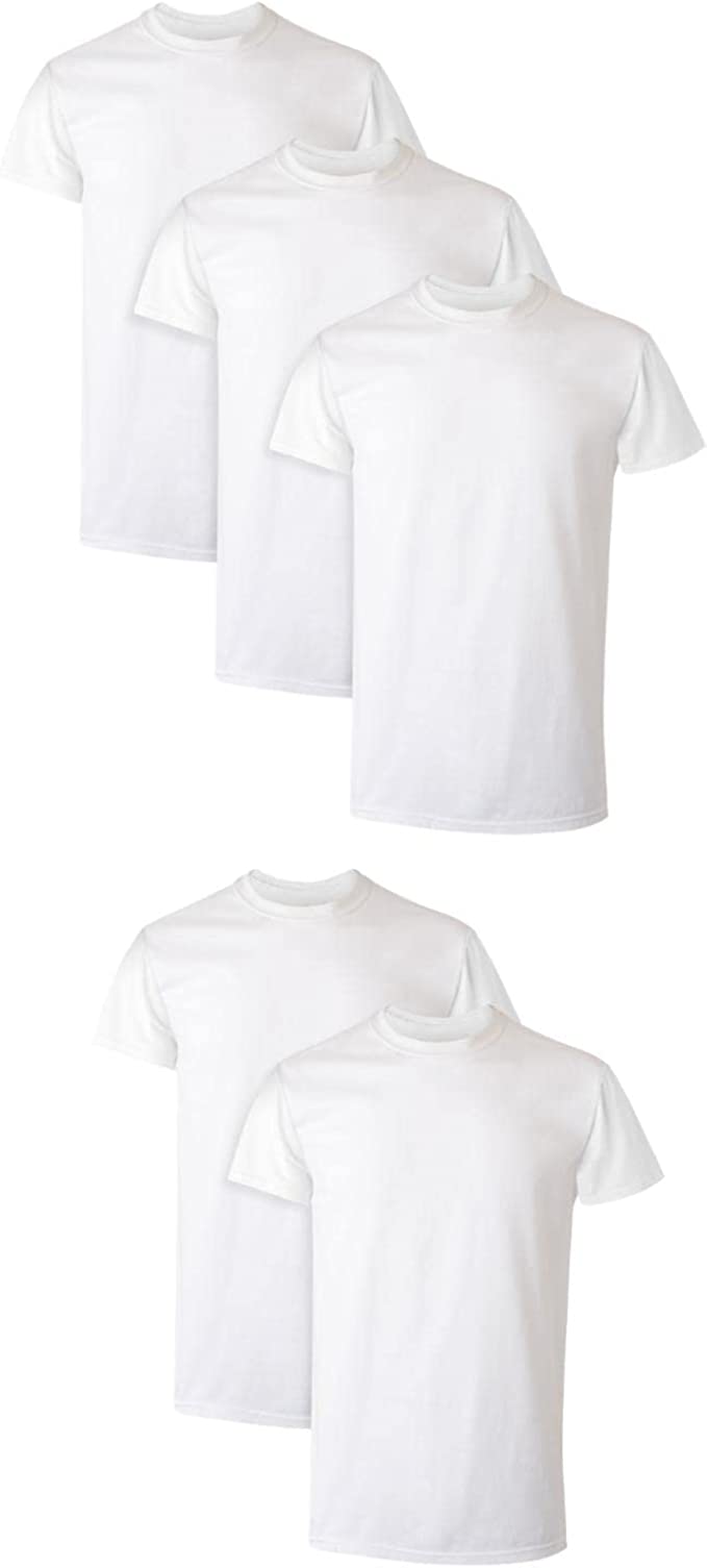 Hanes FreshIQ Odor Control Men’s Crewneck Shirts, 5-Pack
