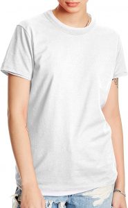 Hanes Ring-Spun Cotton Short Sleeve Women’s Crewneck Shirt