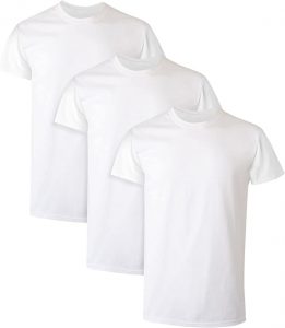 Hanes Tagless Moisture-Wicking Men’s Cotton T-Shirts, 3-Pack