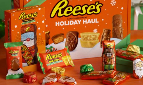 The Reese's Holiday Haul packs in an assortment of treats in a festive gift box.