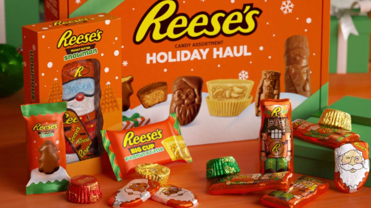 The Reese's Holiday Haul packs in an assortment of treats in a festive gift box.