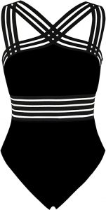 Hilor Crossover Straps One Piece Women’s Swimsuit