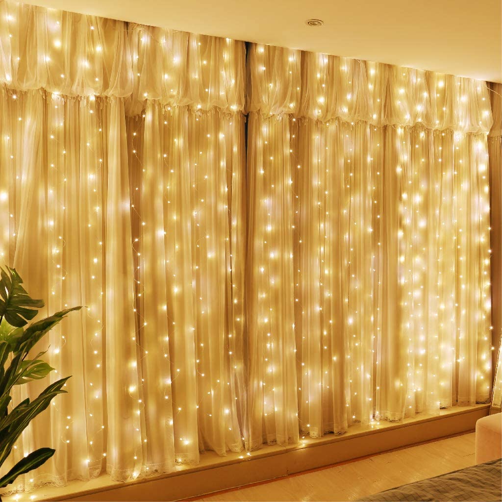 HXWEIYE Transparent Hooks Flexible Curtain Lights