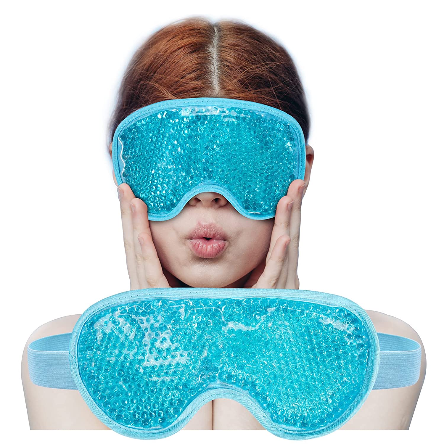 J JIMOO Freezer Friendly Odor-Free Cooling Eye Mask