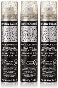 Jerome Russell Hair & Body Glitter Spray, 3 Pack