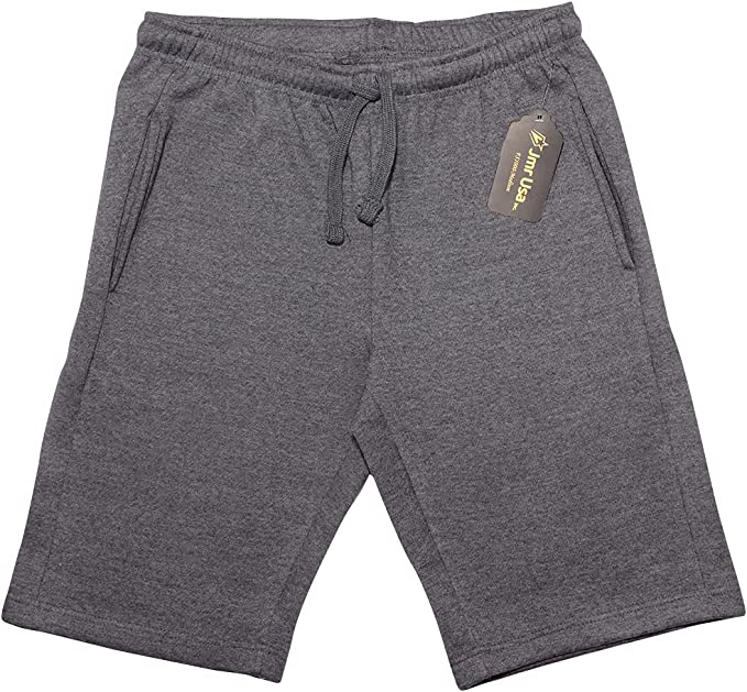 Jmr Usa Inc. Lightweight Adjustable Waist Men’s Fleece Shorts