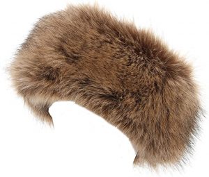 La Carrie Faux Fox Fur Headband Earmuffs For Women