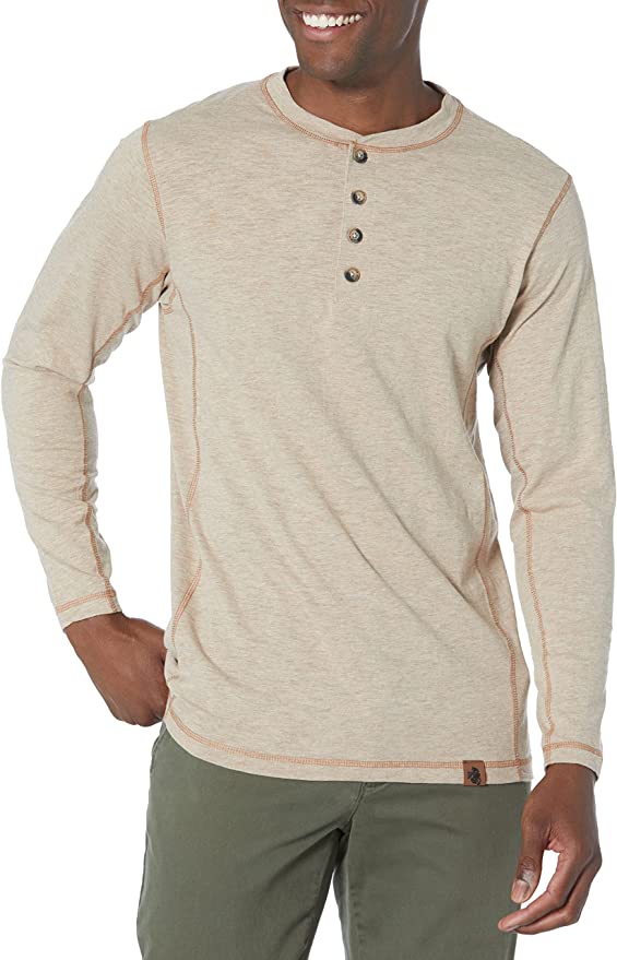 Legendary Whitetails Contrast Stitching Men’s Long Sleeve Henley