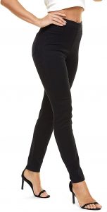 LICTZNEE Machine Washable Classic Pull-On Jeggings For Women