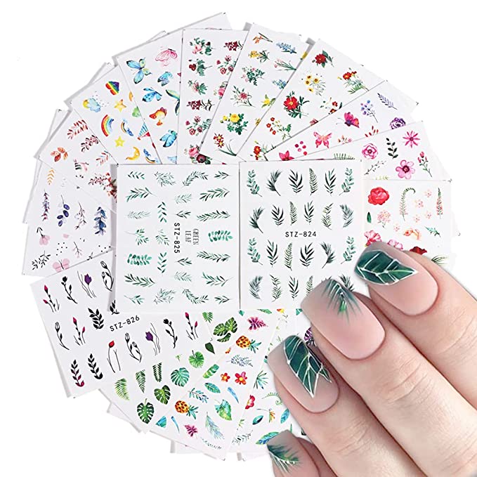 Macute Botanical Nail Stickers, 29 Sheets