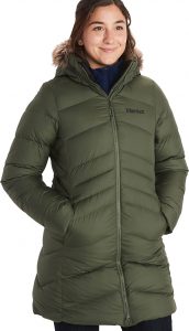 Marmot Montreal Knee-Length Down Puffer Jacket For Women
