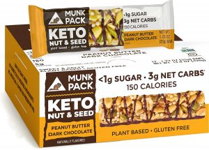 Munk Pack Nut & Seed Keto Chocolate Peanut Butter Bars, 12-Count