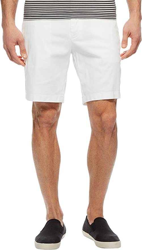Nautica Flat Front Stretch Fabric Men’s White Shorts