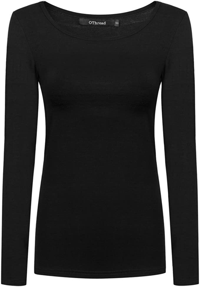 OThread & Co. Scoop Neck Long Sleeve Shirt Layering Piece