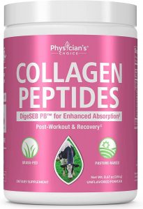 Physician’s CHOICE Unflavored Collagen Peptide Powder, 8.67-Ounce