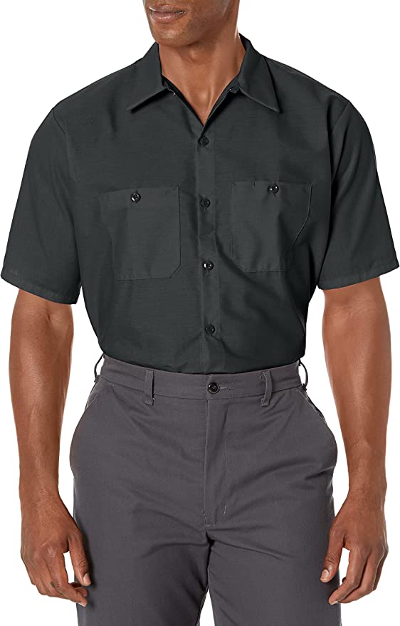 Red Kap Cotton & Polyester Men’s Short Sleeve Work Shirt