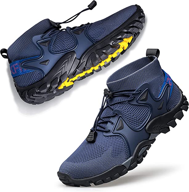 SOBASO Breathable Rubber Soled Men’s Trail Running Shoe