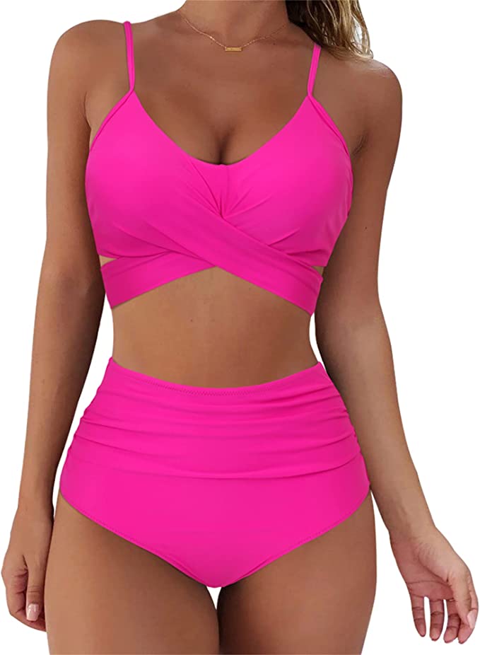 Meyeeka Womens Scoop Neck Cut Out Front Lace Up Back High Cut Monokini One  Piece Swimsuit