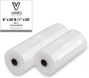 Vesta Phthalate-Free Easy Cut Vacuum Sealer Bags, 2-Pack
