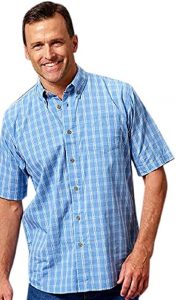 Wrangler Relaxed Fit Short-Sleeve Collared Button-Down Shirt