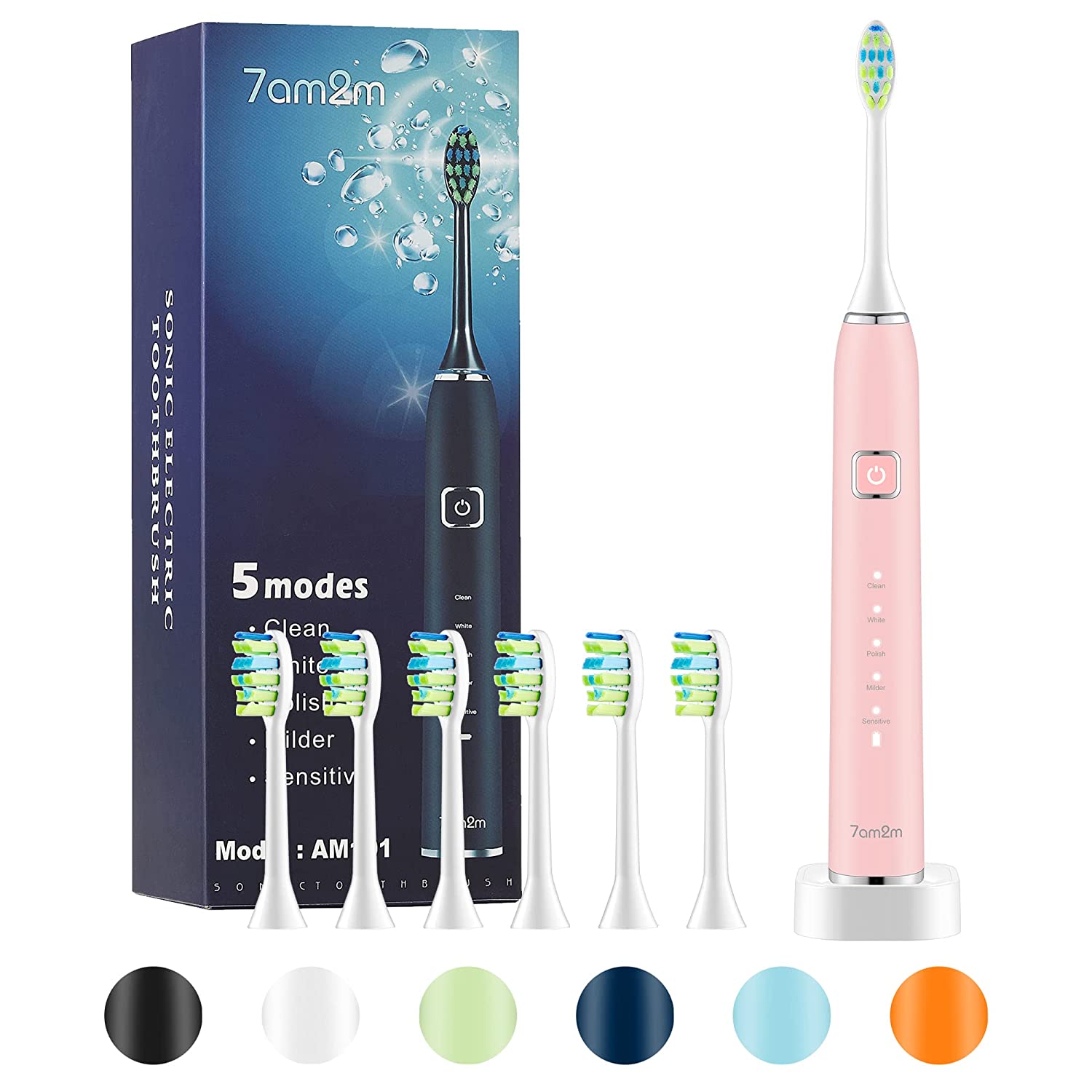 7AM2M Vibrating Long-Lasting Electric Toothbrush