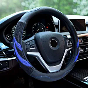 Alusbell Breathable Microfiber Leather Steering Wheel Cover