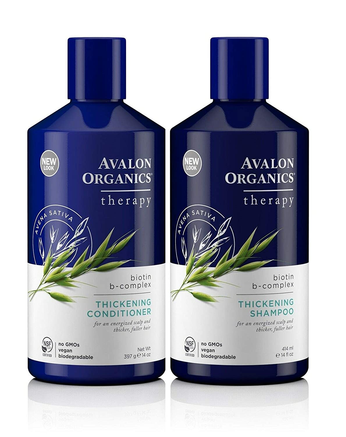 Avalon Organics Fuller Hair Vegan Shampoo & Conditioner