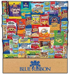 Blue Ribbon Ultimate Sampler Care Package Snack Box, 48 Piece