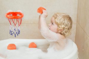 BRITENWAY BPA-Free Mini Basketball Set Bath Toys, 4-Piece