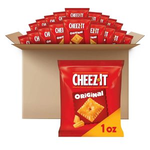 Cheez-It Real Cheese Crackers Snacks, 40-Count