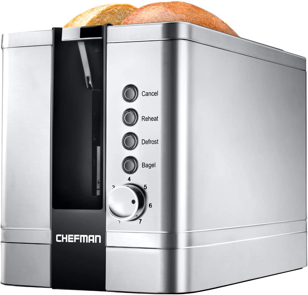 Chefman High Lift Lever Easy Clean Pop-Up Toaster, 2-Slice